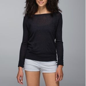 Lululemon Chai Time Pullover II heathered black